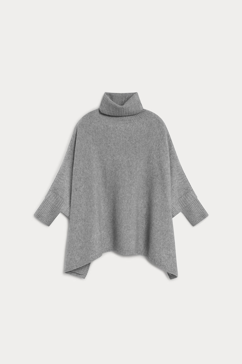 poncho cuello vuelto seis cabos AGAIN cashmere mujer 