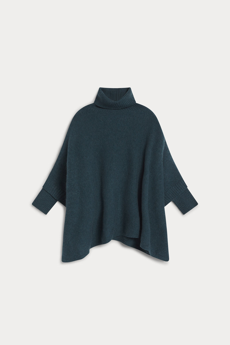 poncho cuello vuelto seis cabos AGAIN cashmere mujer 