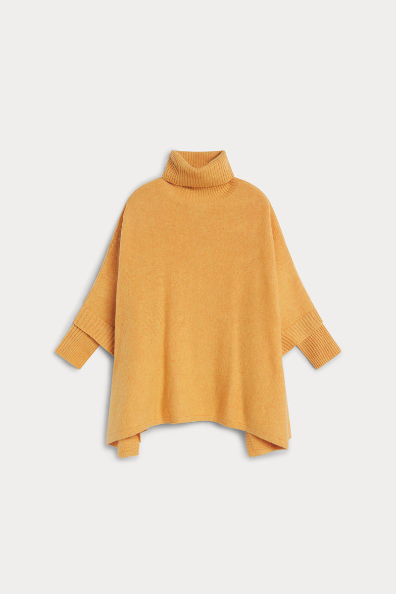 poncho cuello vuelto seis cabos AGAIN cashmere mujer 
