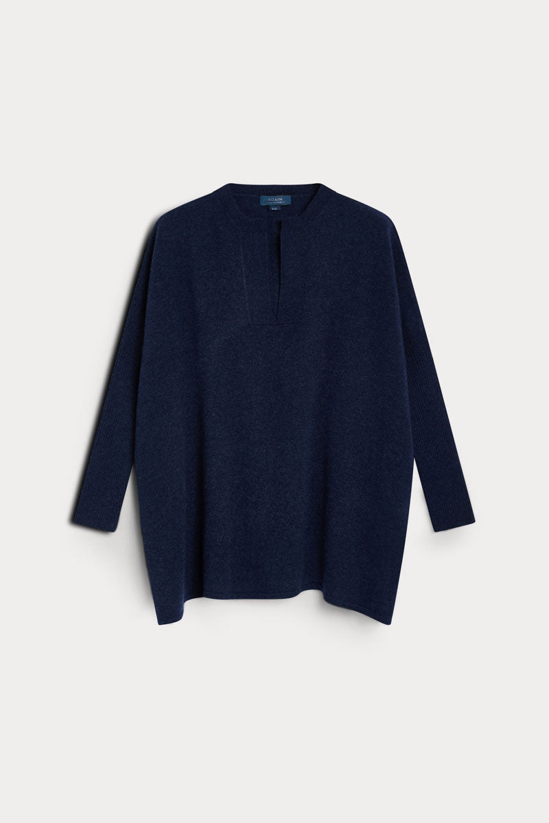 poncho cuello pico cashmere 100% cashmere.