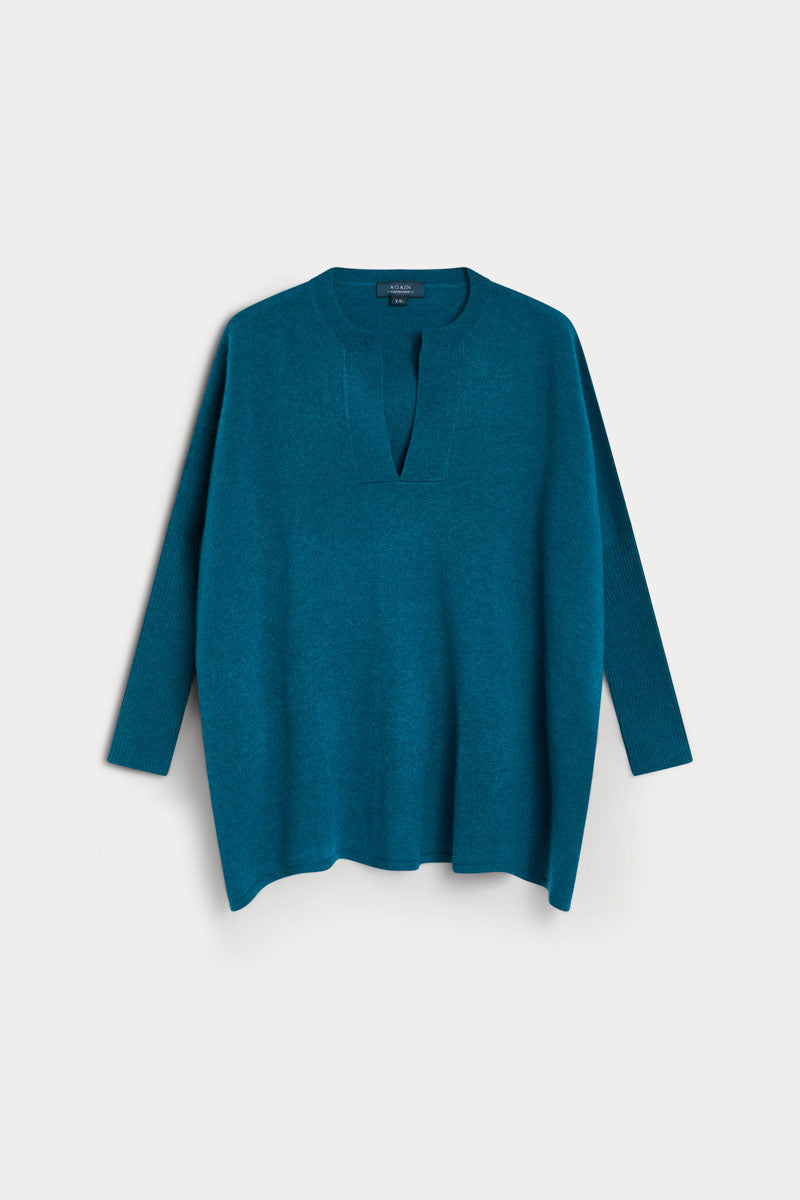 poncho cuello pico cashmere 100% cashmere.
