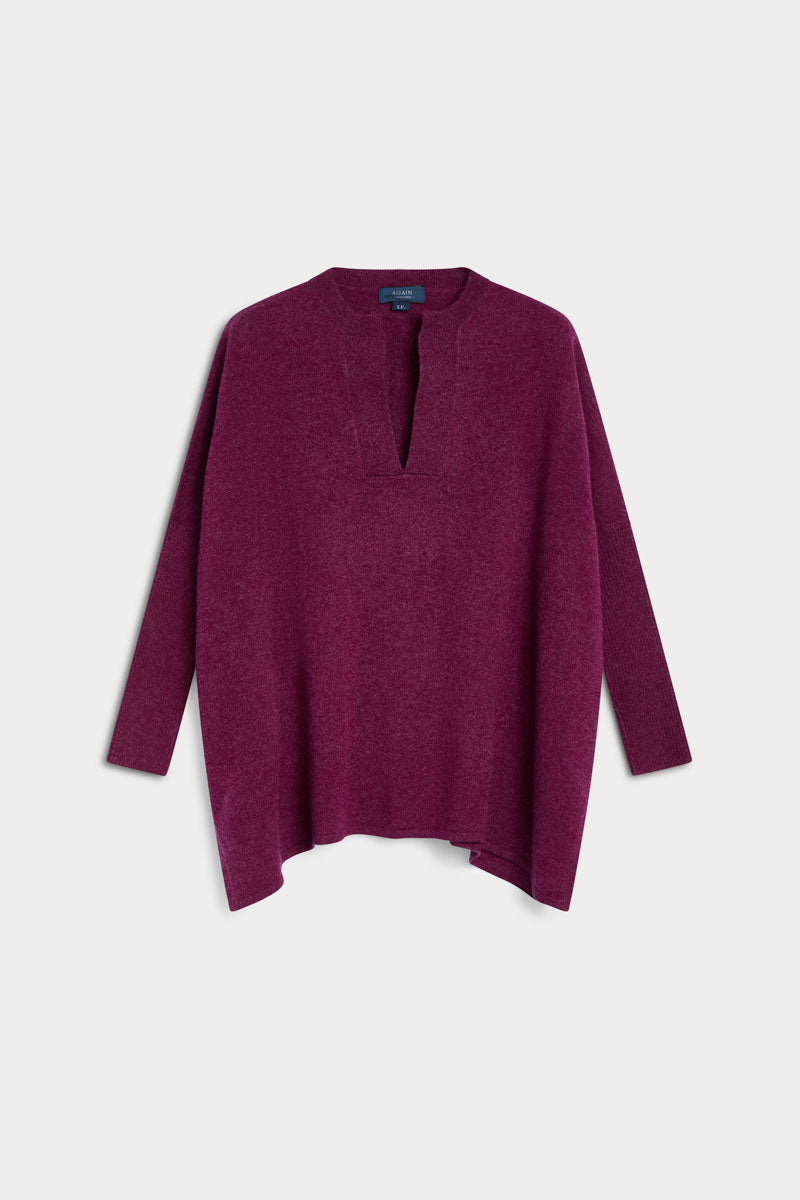 poncho cuello pico cashmere 100% cashmere.