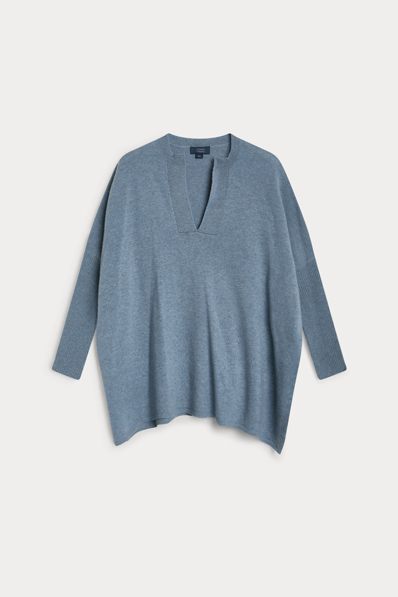 poncho cuello pico cashmere 100%. Again cashmere.