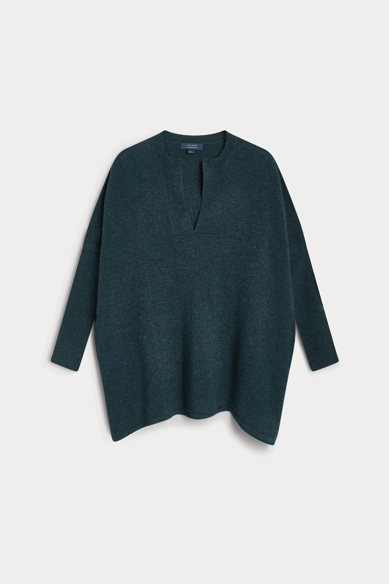 poncho cuello pico cashmere 100%. Again cashmere.