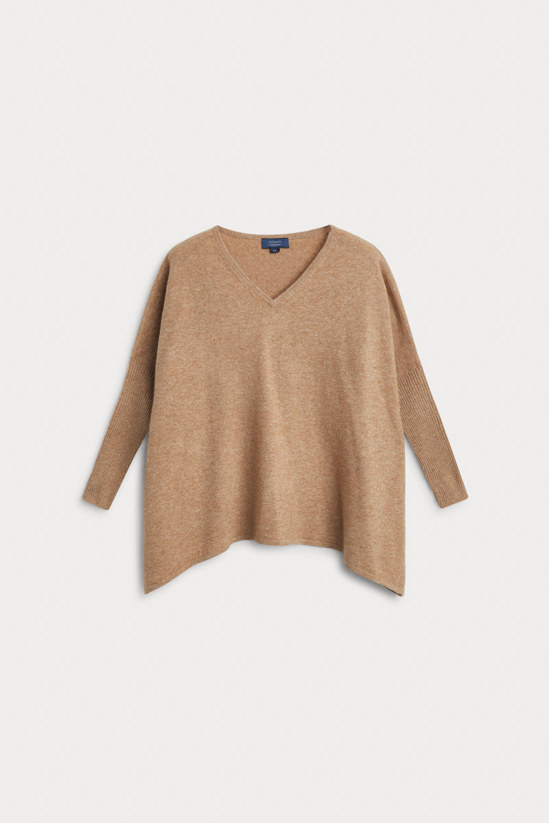 Poncho pico camel 100% cashmere. AGAIN Cashmere.