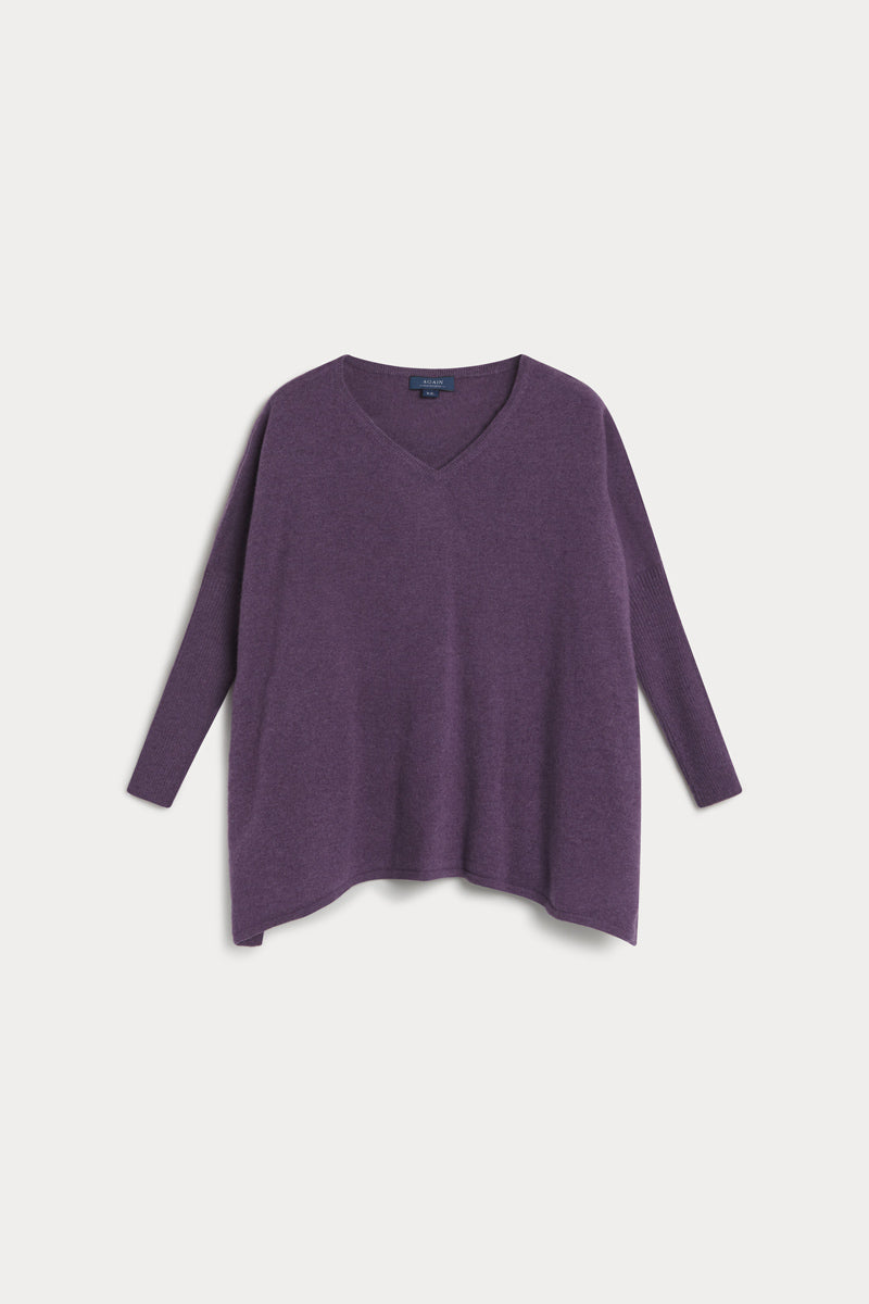 Poncho cuello pico 100% cashmere. AGAIN Cashmere.