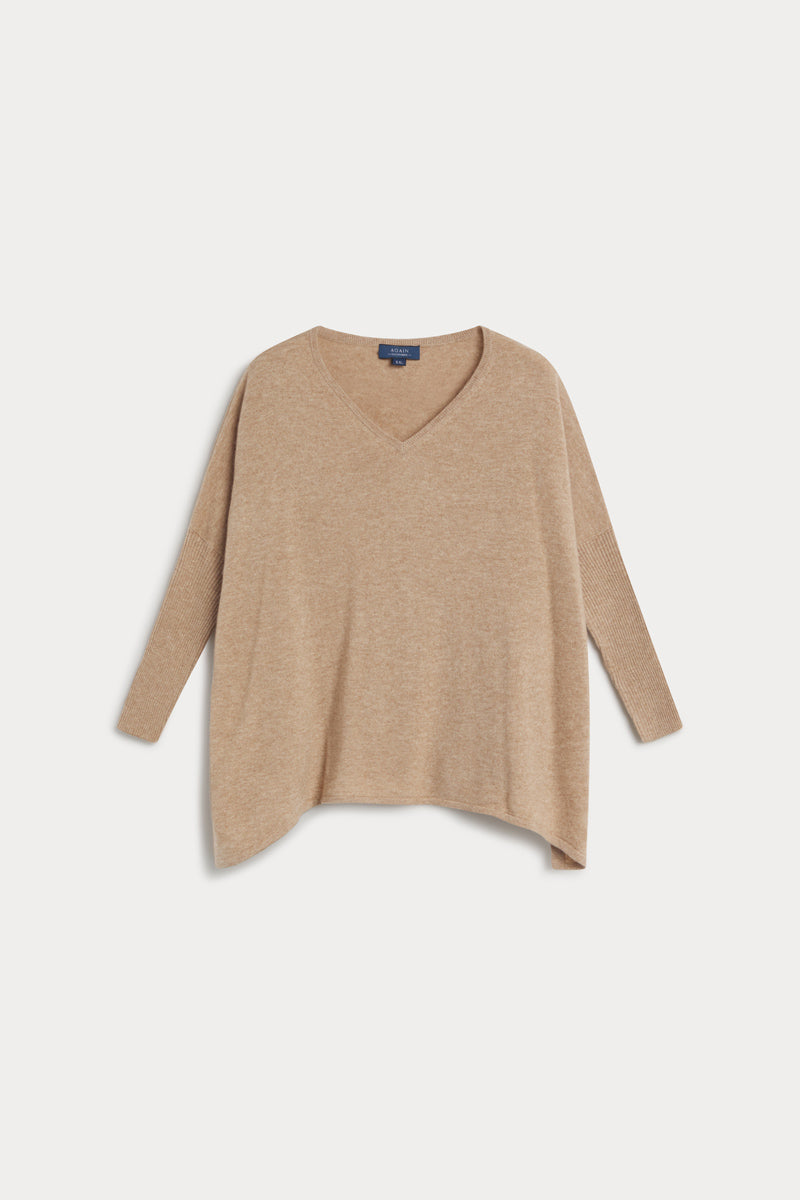 Poncho cuello pico 100% cashmere. AGAIN Cashmere.